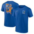 Men's Fanatics Branded Blue New York Knicks Split Zone T-Shirt