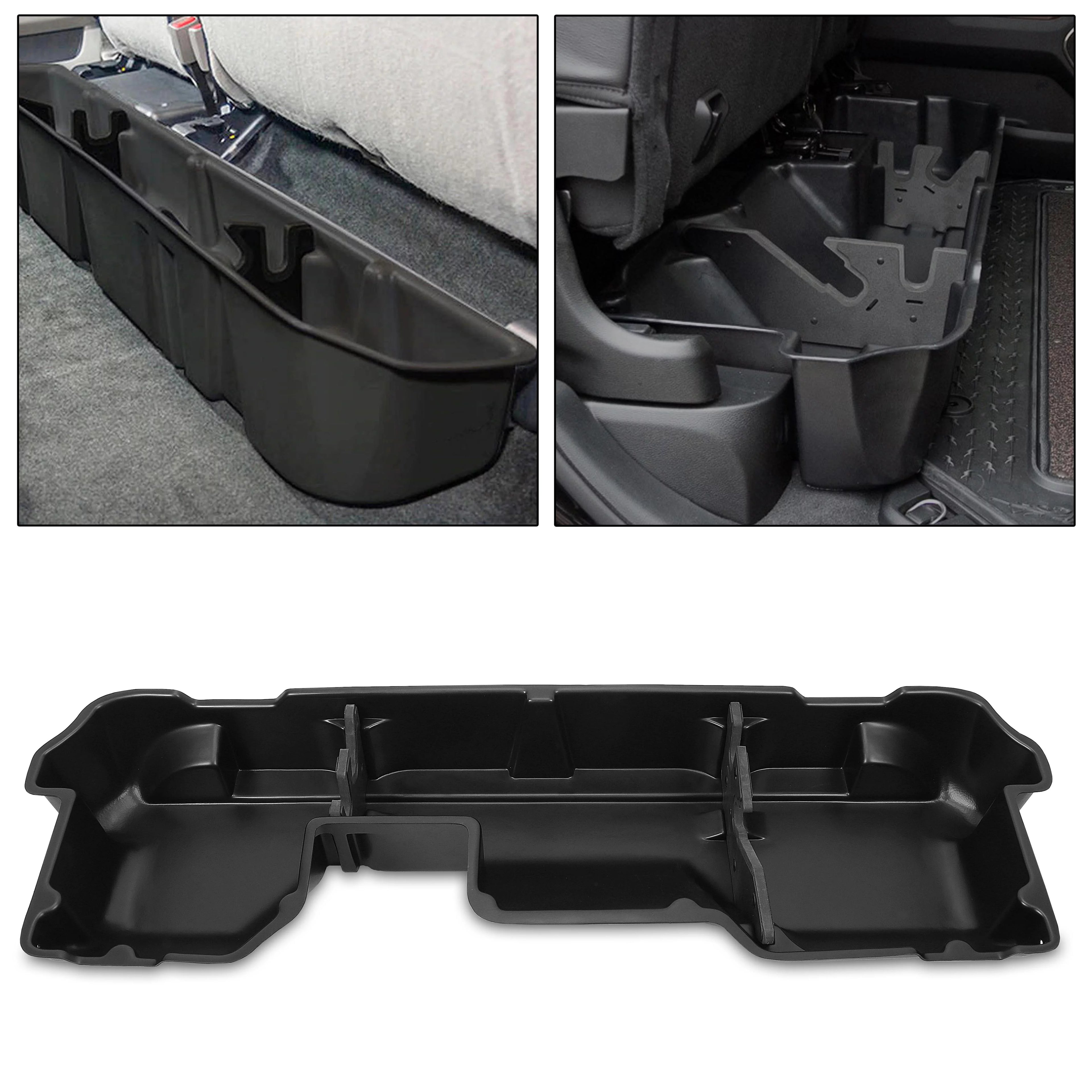 Kojem Heavy Duty Under Seat Storage Box Underseat Container System for 2019 20 21 2022 Dodge Ram 1500 Crew Cab