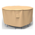 Budge L Tan Patio Bar Table/Chairs Cover, StormBlock? Savanna
