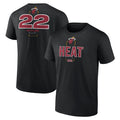 Men's Fanatics Branded Jimmy Butler Black Miami Heat Behind The Back Name & Number T-Shirt